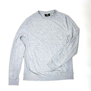 H&M Slim-Fit Sweatshirt w Ribbed Sides in Grey L NWOT